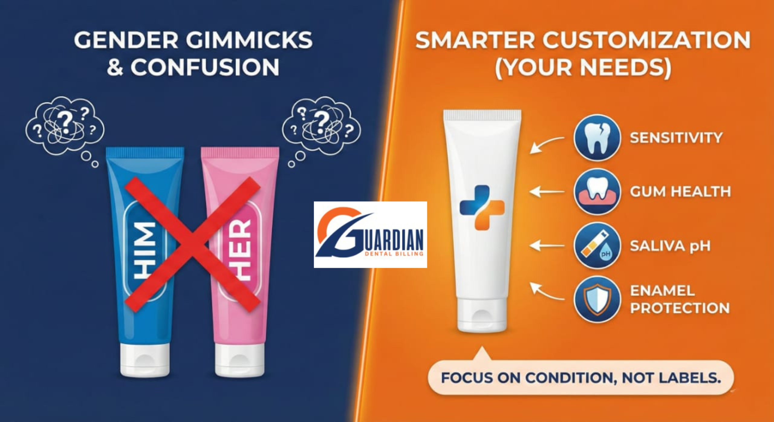 Dentist providing personalized oral care solutions without marketing gimmicks