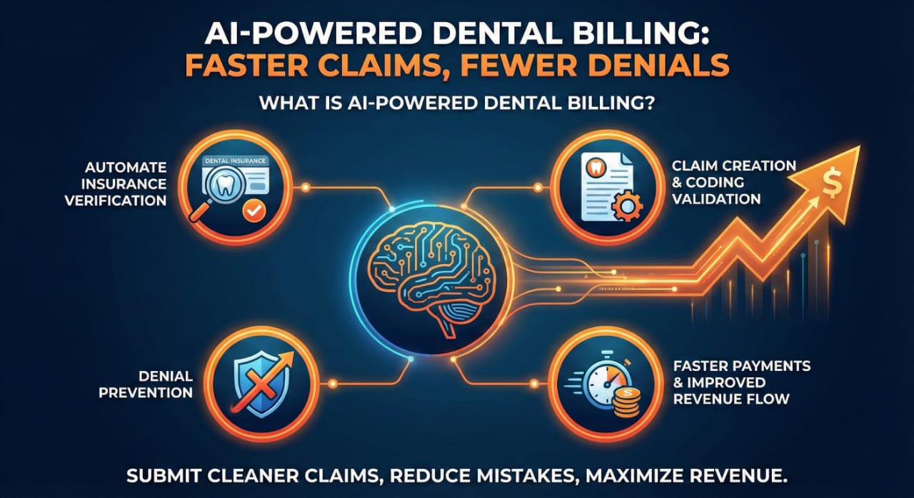 AI-Powered Dental Billing AI system analyzing dental claims for faster processing